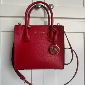 Michael Kors Red Satchel Bag